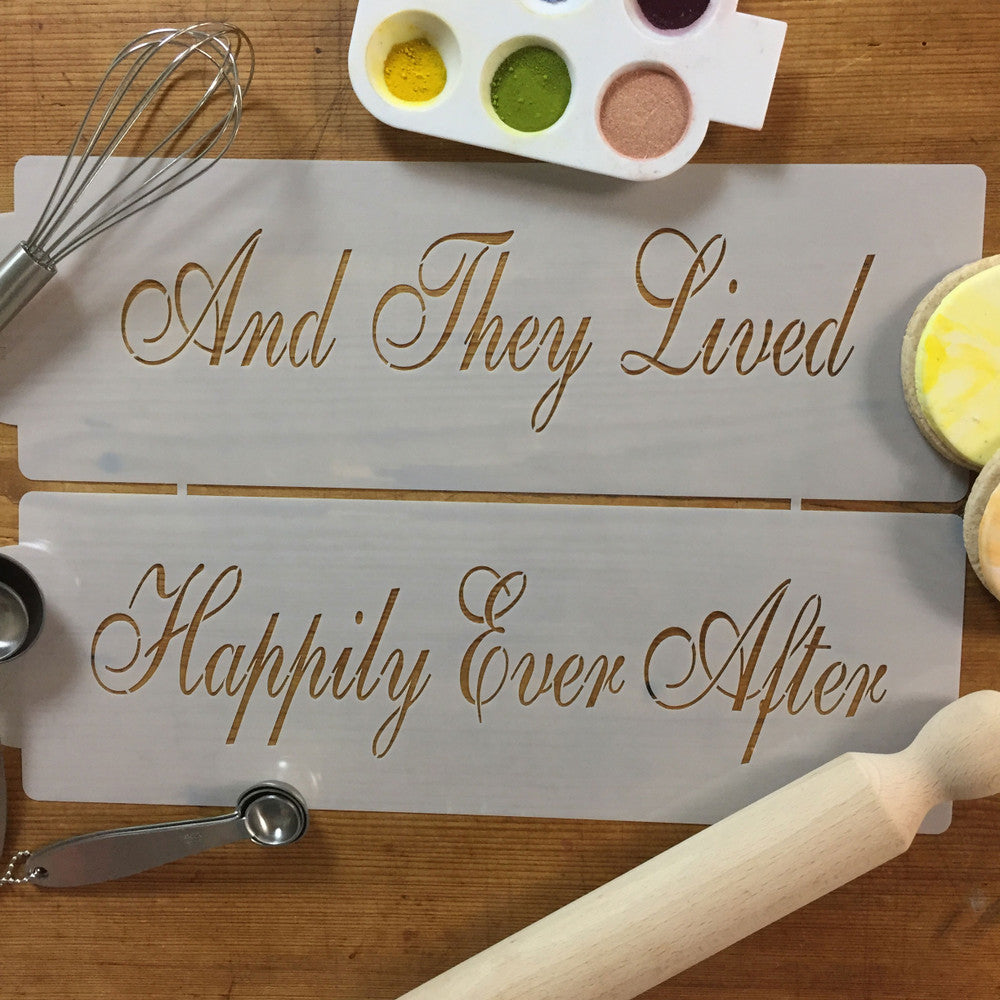 Happily Ever After Stencil Set for Princess Wedding Cakes – Confection ...