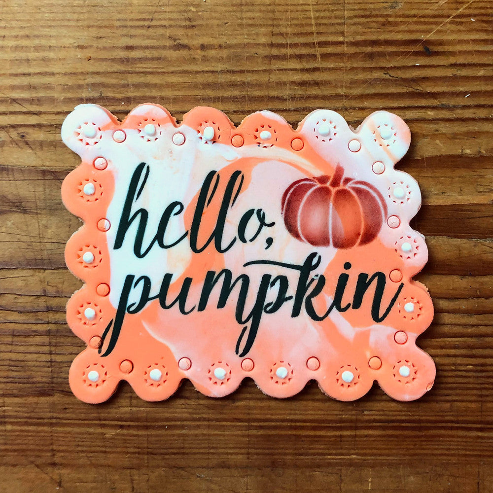 Hello Pumpkin Cookie Stencil By Designer Stencils Cookie