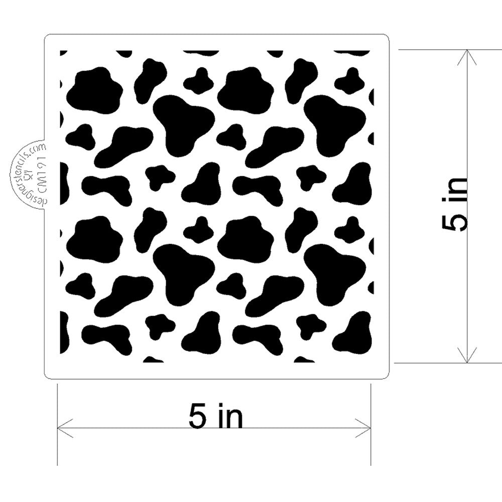 Cow Print Cookie Stencil by Designer Stencils