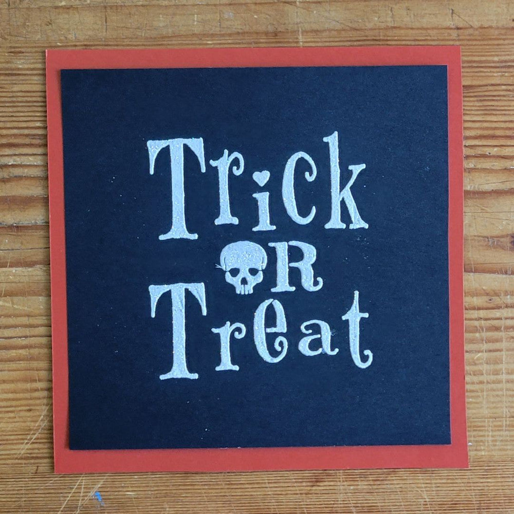 Trick or Treat Cookie Stencil by Designer Stencils Card