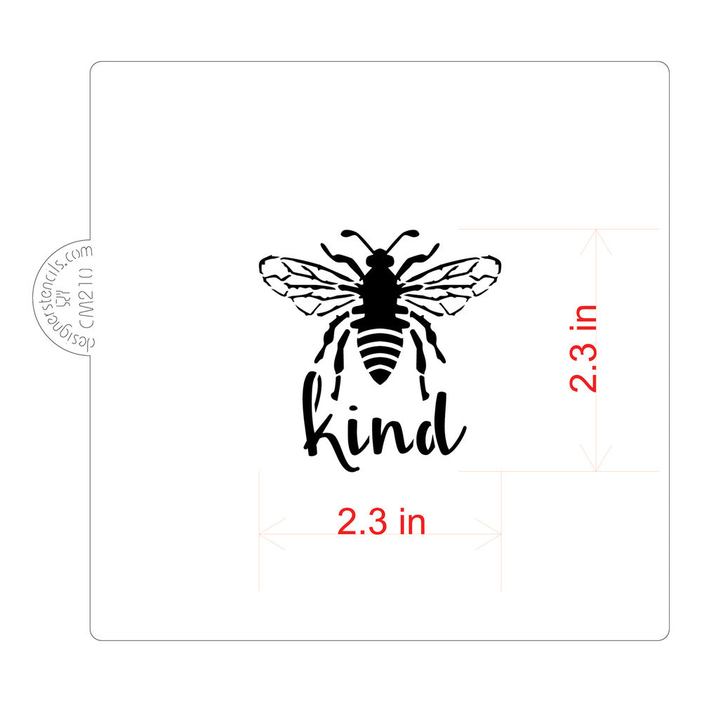 Bee Kind Cookie Stencil by Designer Stencils