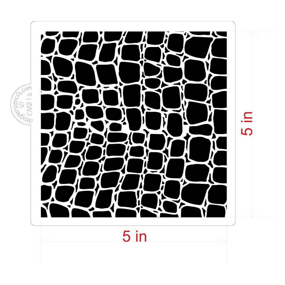 Crocodile Print Cookie Stencil by Designer Stencils Confection Couture Stencils