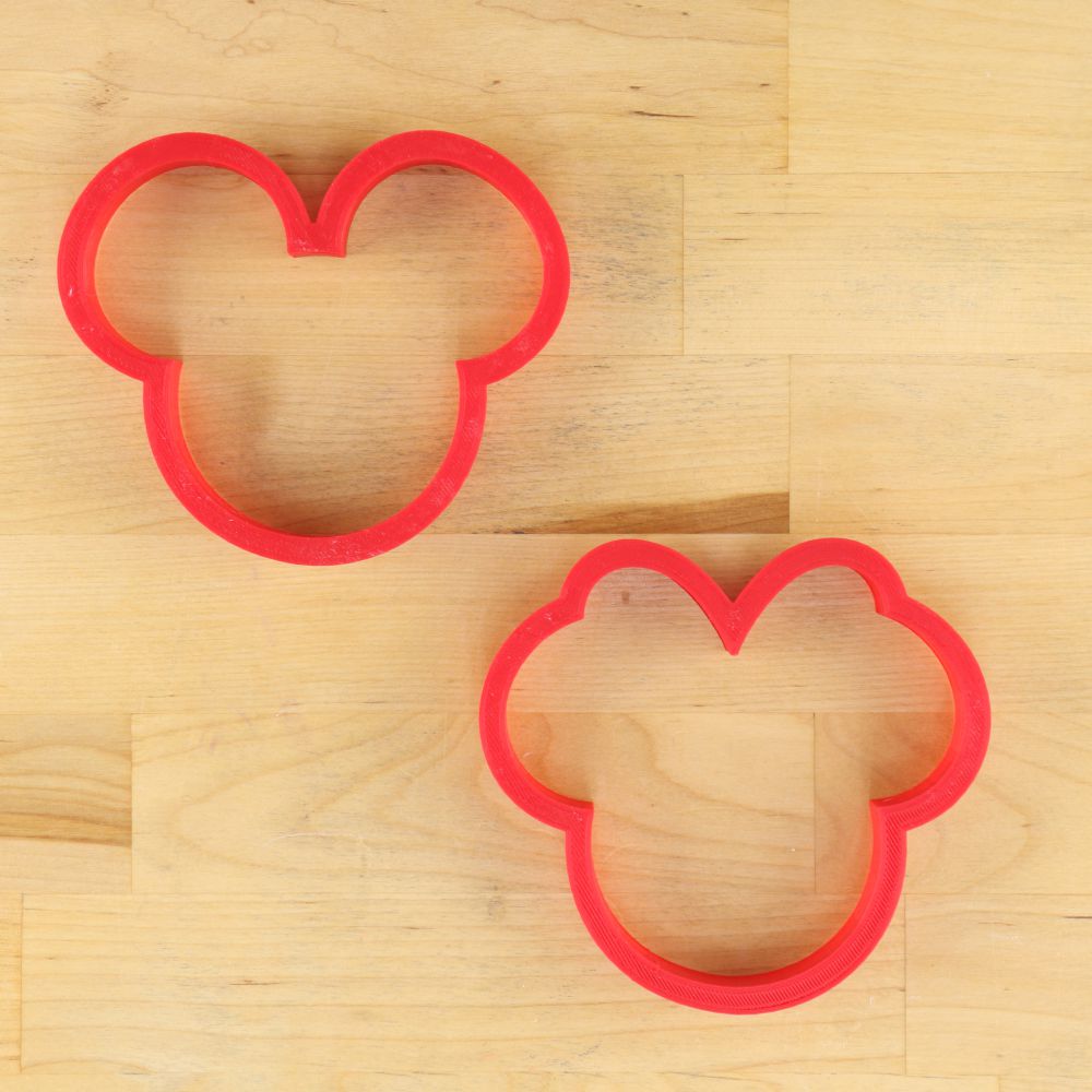 Mickey Mouse and Minnie Mouse Cookie Cutters
