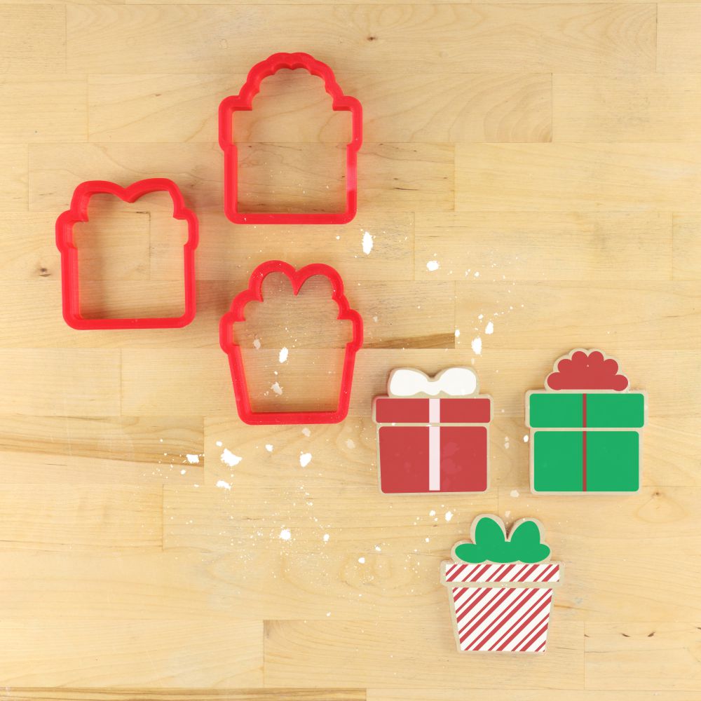 Christmas Present Cookie Cutters