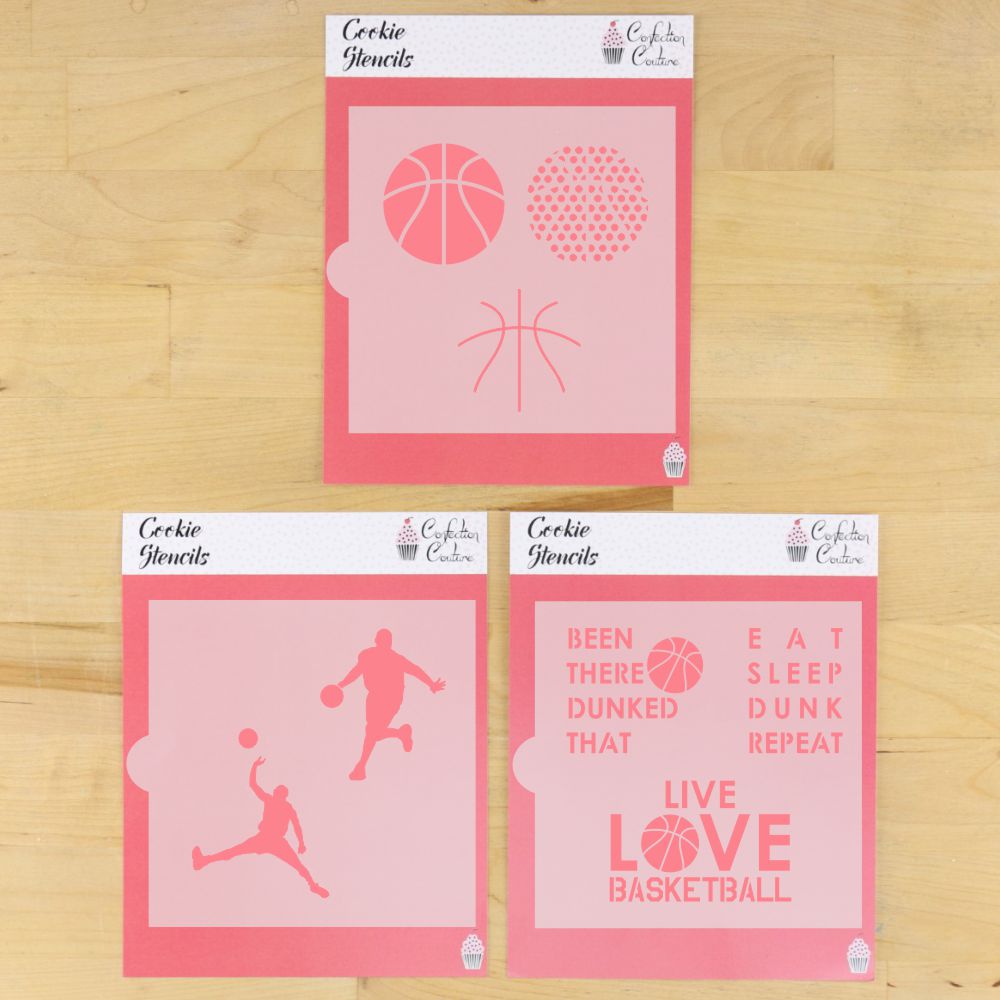 Basketball Cookie Stencil Value Bundle