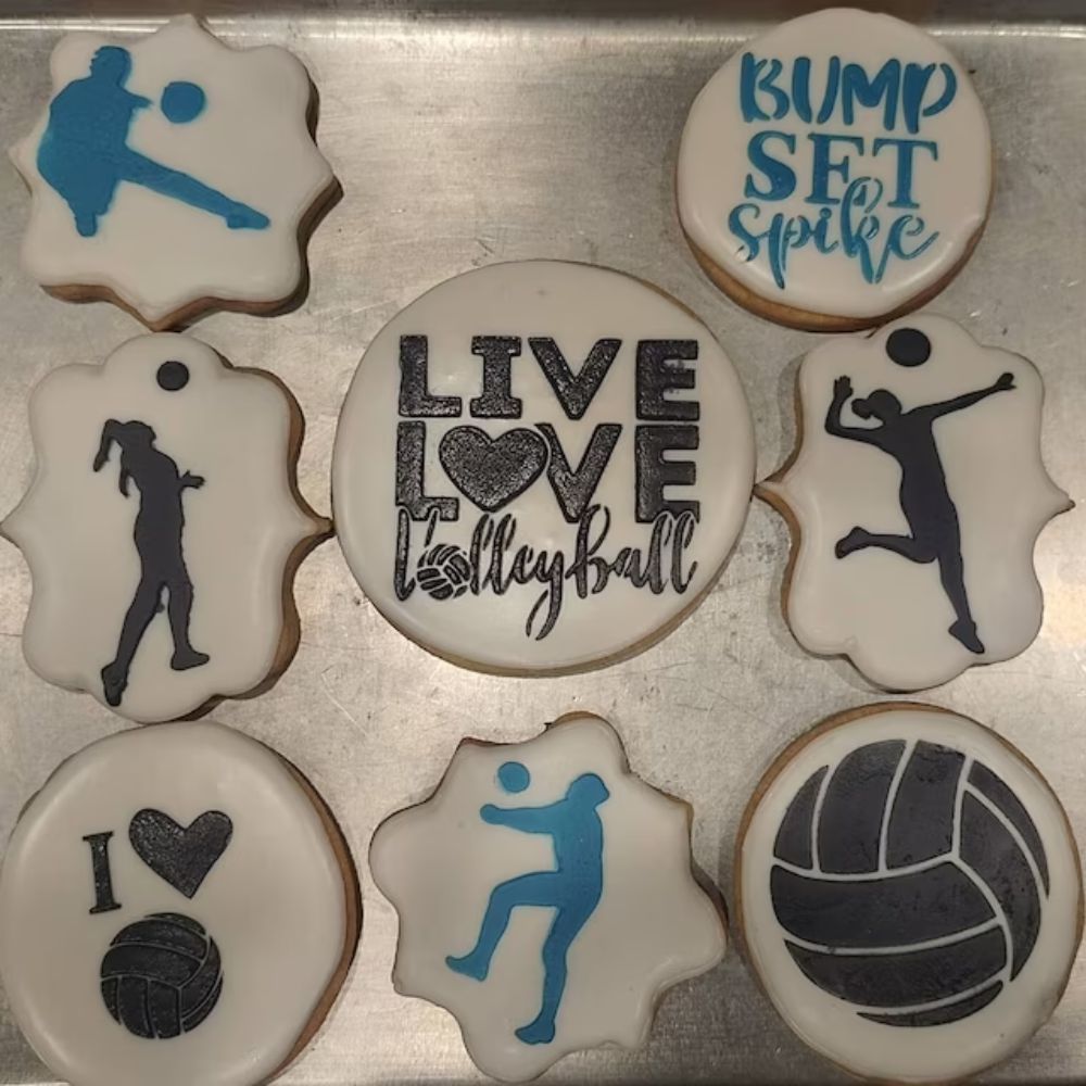 Volleyball Cookies by Yang on Etsy