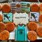 Cookies decorated by Joan Tatum using the Basketball Cookie Stencil Bundles for a basketball themed birthday party.