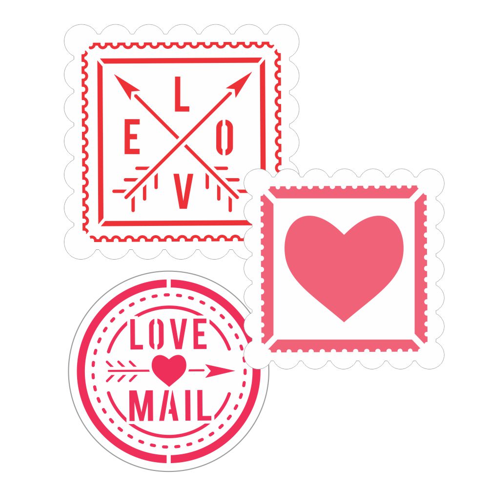 valentine stamp cookie cutter mockup