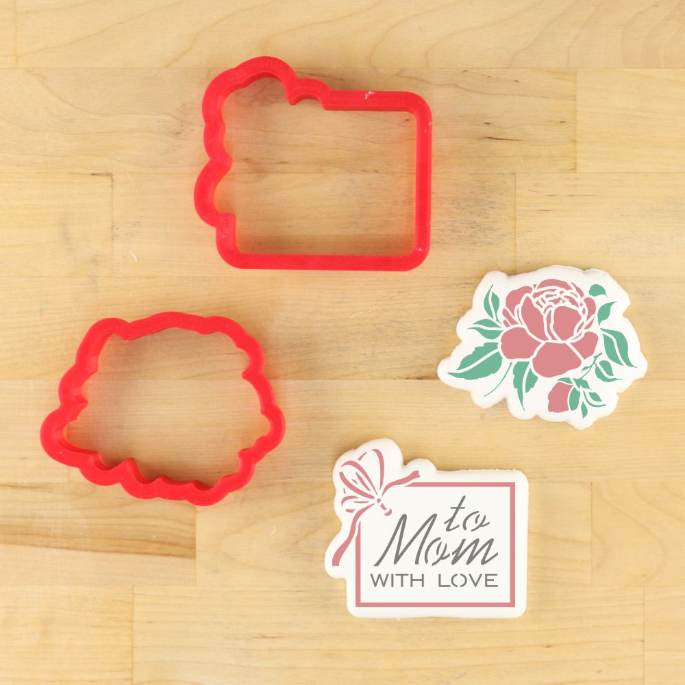 To Mom With Love Cookie Stencil Bundle