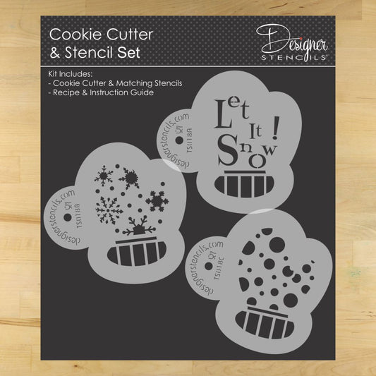 Mitten Cookie Stencil and Cutter Set by Designer Stencils
