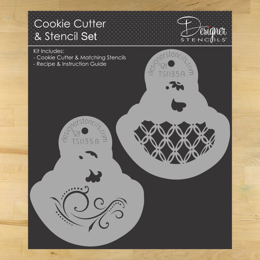 Chick in Egg Cookie Stencil and Cutter Set by Designer Stencils