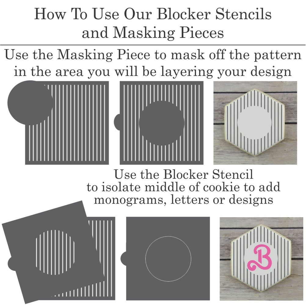 How to use blocker stencils on cookies