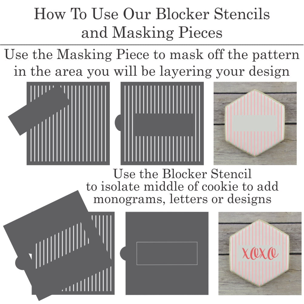 Rectangular Blocker Stencils for Cookies