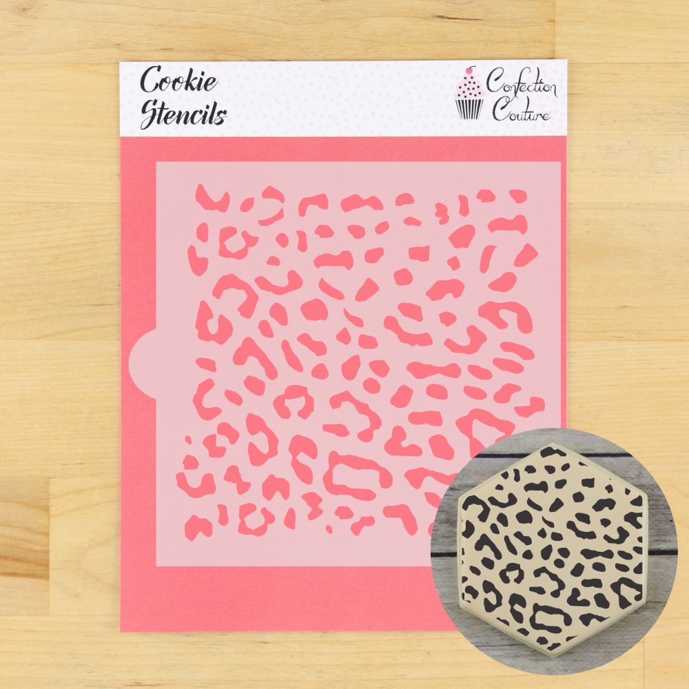 Leopard Print Cookie Stencil