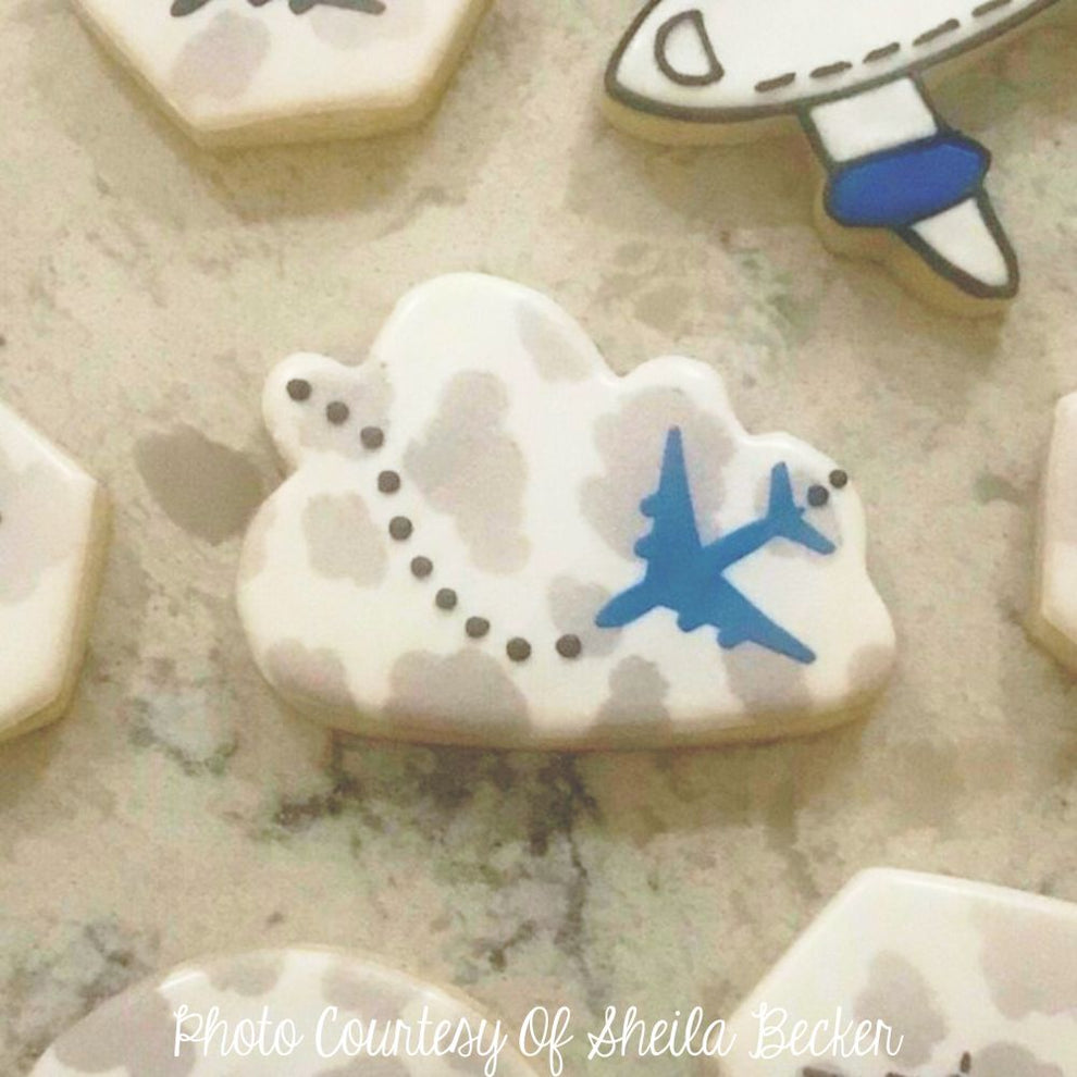 Clouds Stencil for Cookies - Confection Couture Stencils