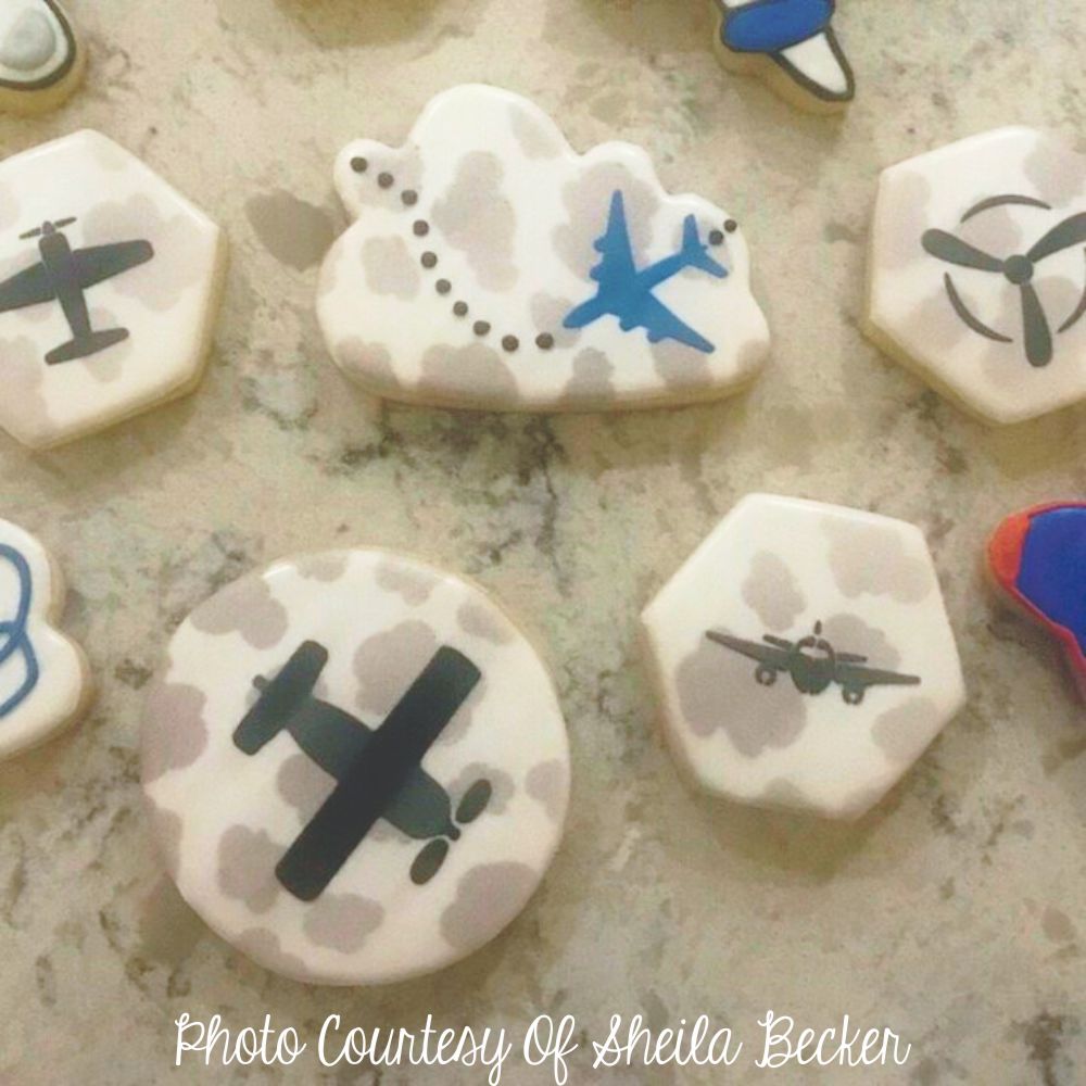 Planes Accent Cookie Stencil