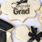 Graduation Cookies using Graduation Cookie Stencils decorated by Desiree Dudding