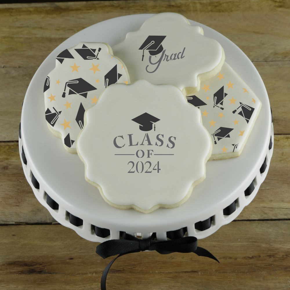 2024 Stencils for Graduation Cookies