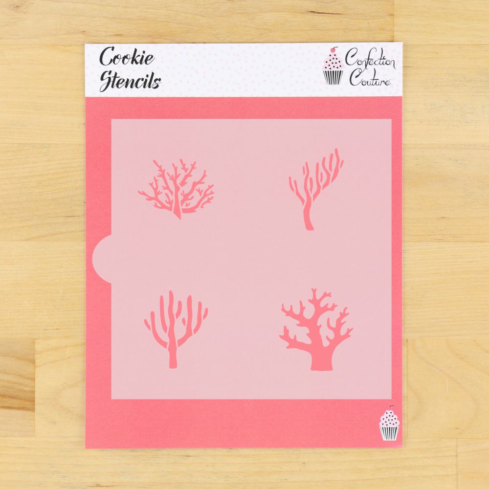 Coral Accent Cookie Stencil Accents