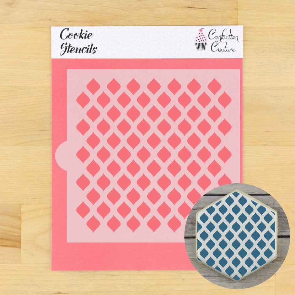 Background Stencil for Cookie – Confection Couture Stencils