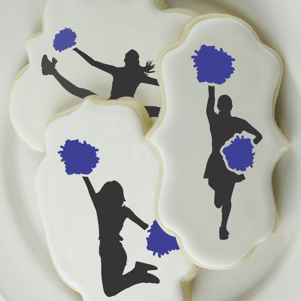 Cheerleading Cookie Stencil