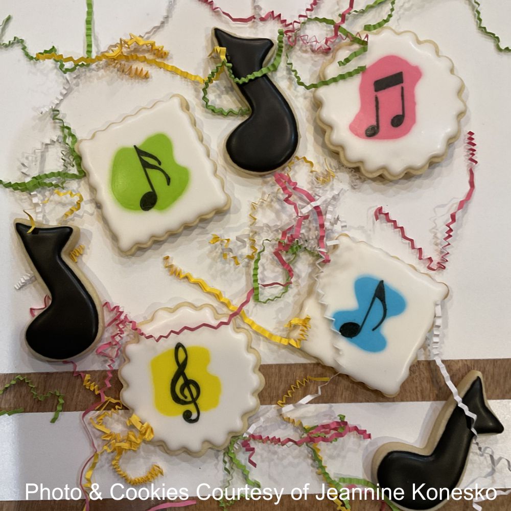 Music Notes Cookie Stencil