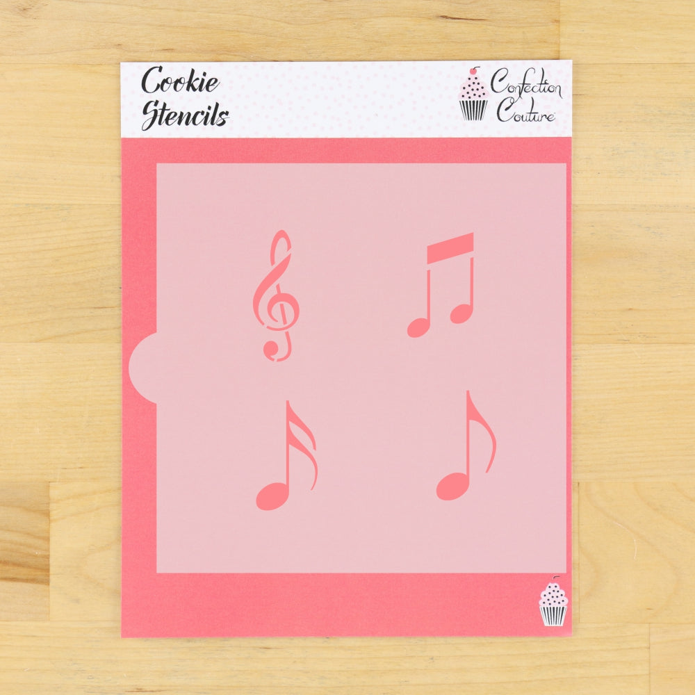Music Notes Cookie Stencil