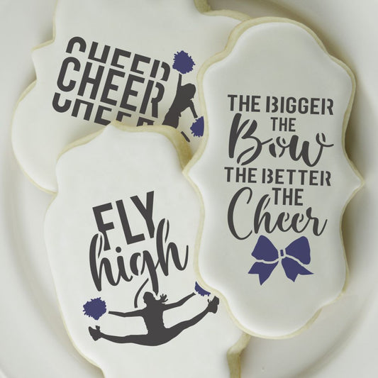 Cheerleading Quotes Cookie Stencil