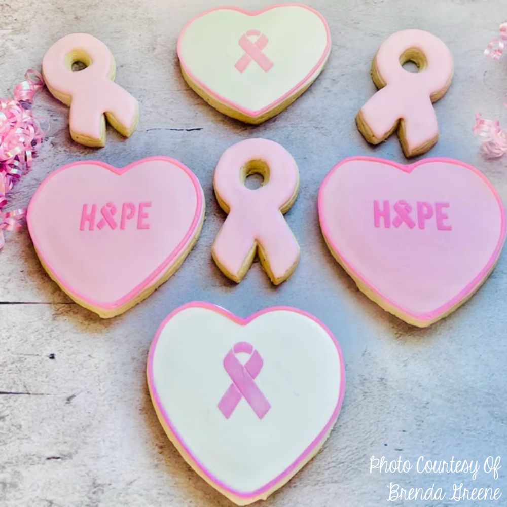Breast Cancer Messages Cookie Stencil