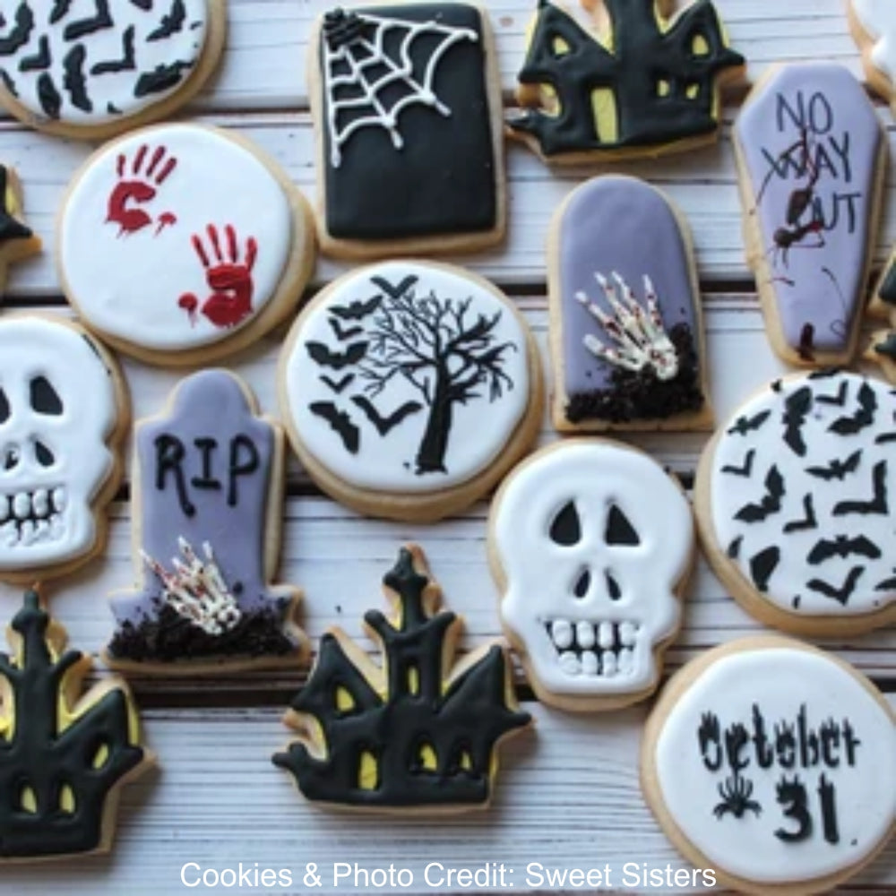 After Midnight Halloween Cookie Stencils Confection Couture Stencils