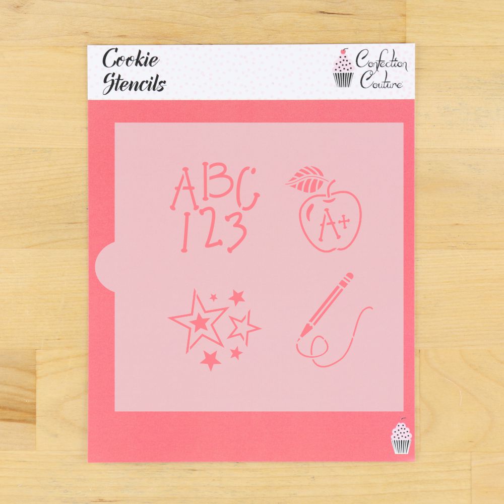 Back to School Cookie Stencil