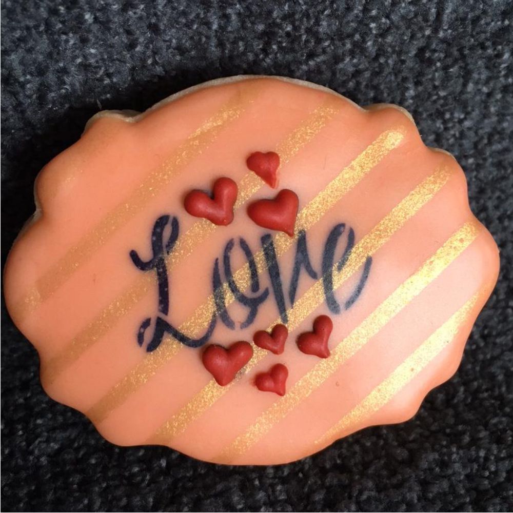 Valentines Round Cookie Stencil 3 Pc Set