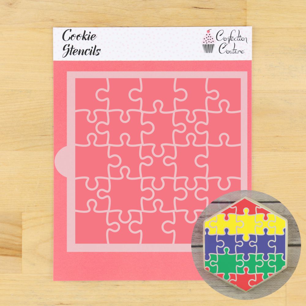 Puzzle Piece Cookie Stencil