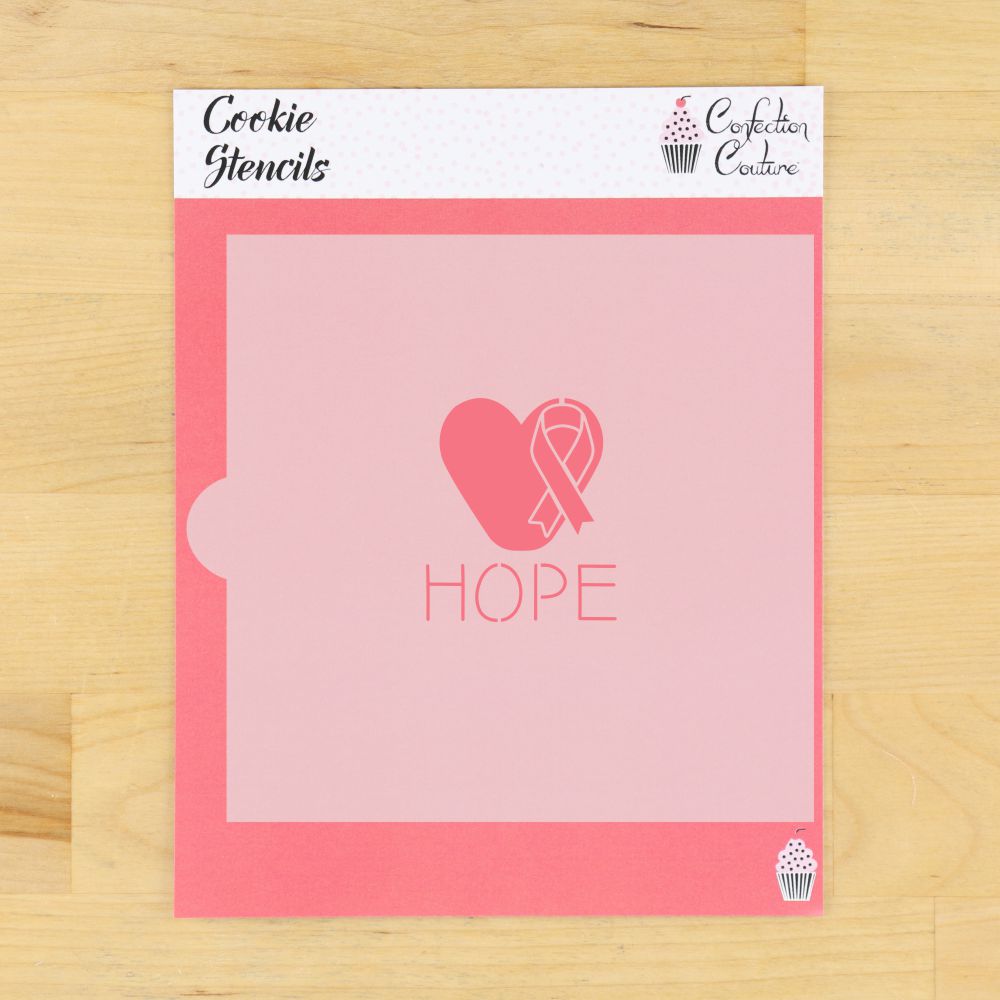 Hope 1 Message Cookie Stencil