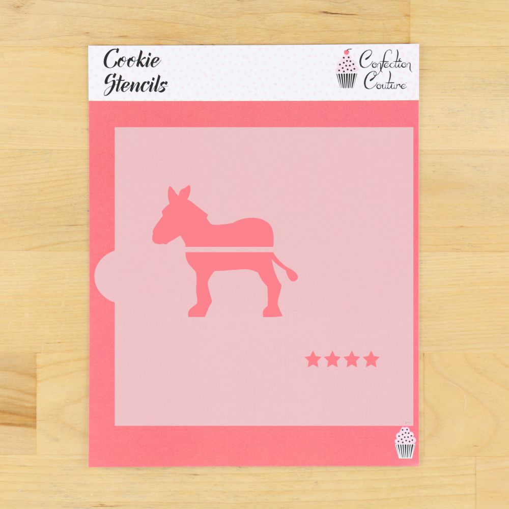 Democratic Donkey Cookie Stencil With Cookie Cutter