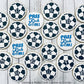 Soccer Cookies using Soccer Cookie Stencils from Confection Couture from Cookie by Carolyn