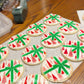 Abstract Tree Gift Wrap Cookie Stencil With Masking Piece