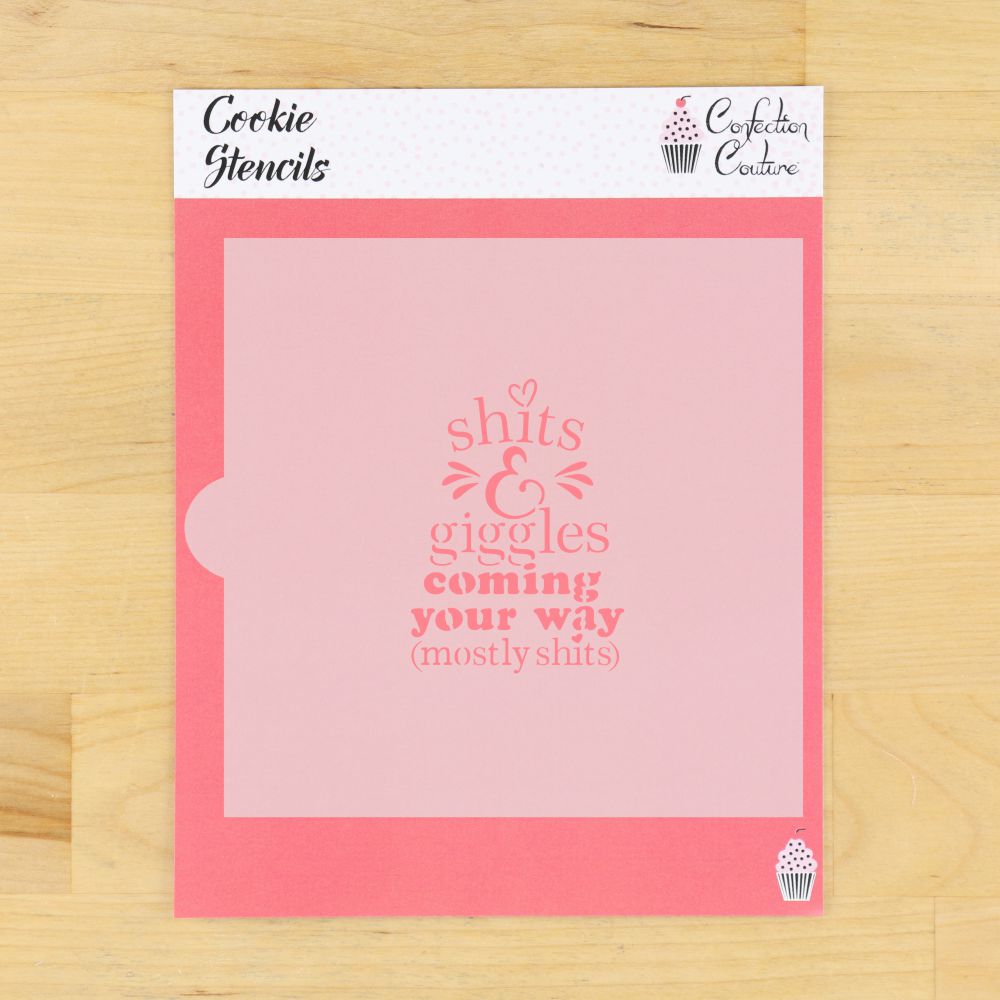 Giggles Coming Your Way Cookie Stencils