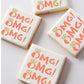 OMG! Engagement Cookie Stencil