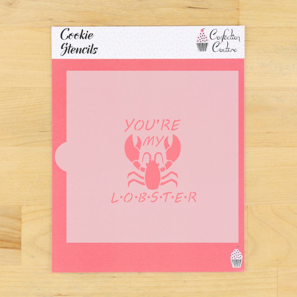 You're My Lobster Cookie Stencil
