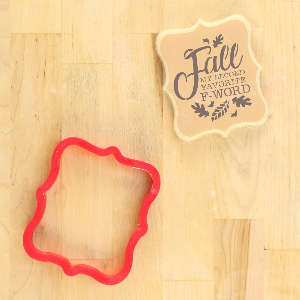 My Second Favorite F Word Fall Cookie Stencil WITH FALL COOKIE CUTTER