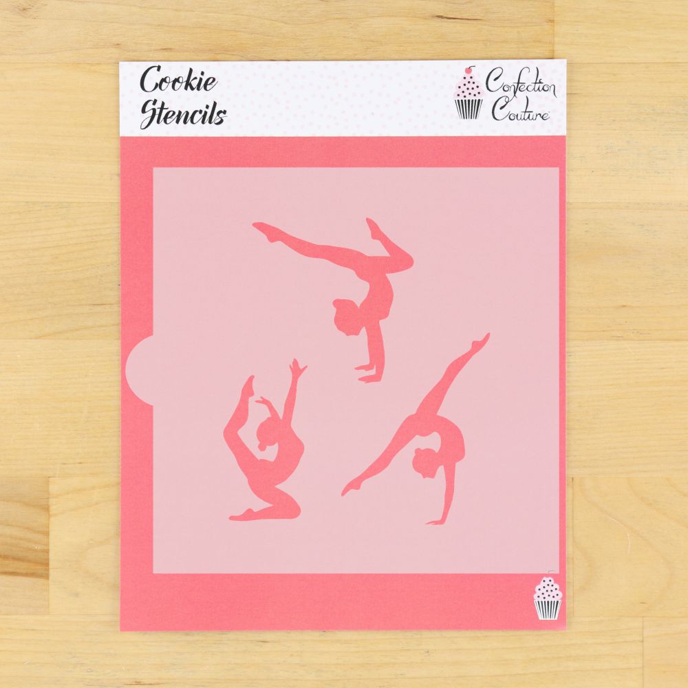 Gymnast Cookie Stencils