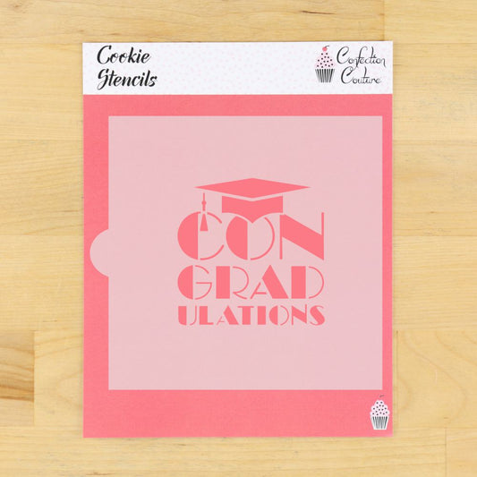 Congrad-ulations Graduation Cookie Stencil