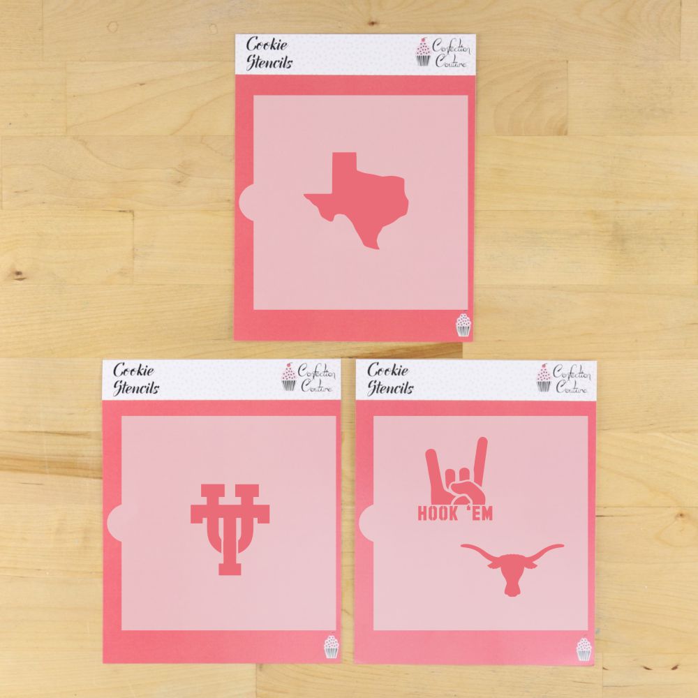 Texas Longhorn Stencils for Decorating Cookies – Confection Couture ...