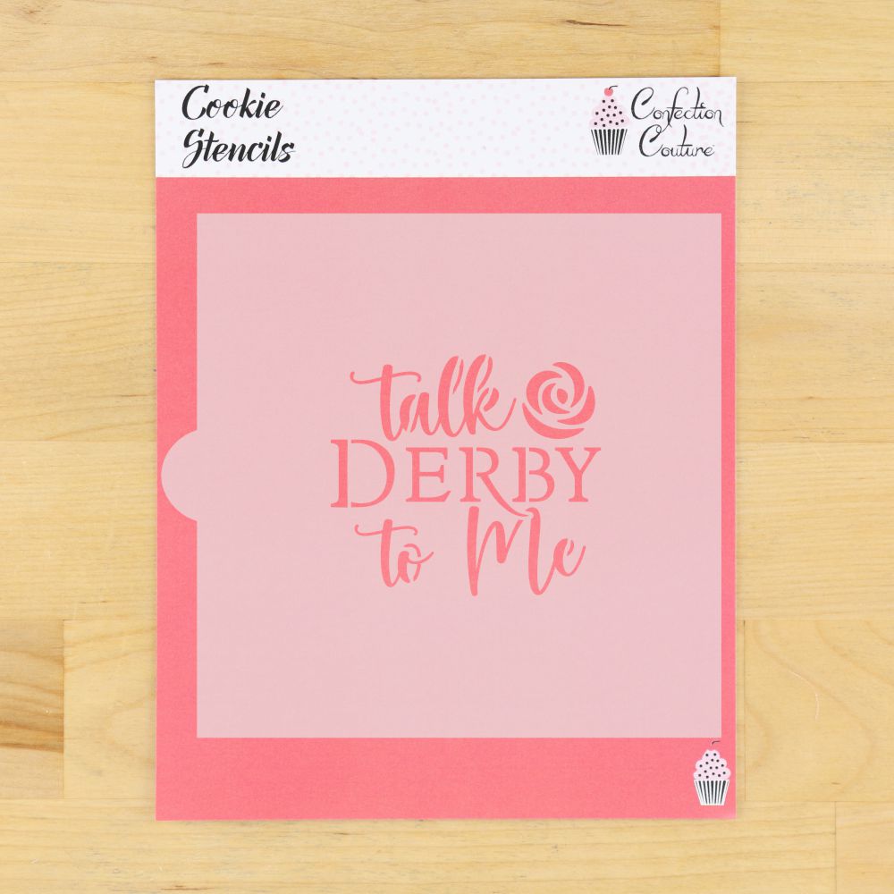 Talk Derby to Me Kentucky Derby Cookie Stencil