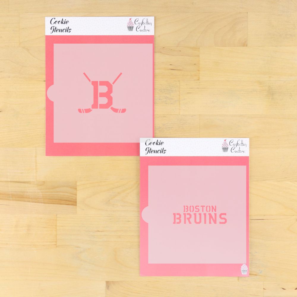 Boston Bruins Stencil for Hockey Cookies