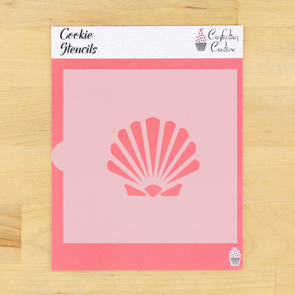 Shell Cookie Stencil and Cookie Cutters - Confection Couture Stencils