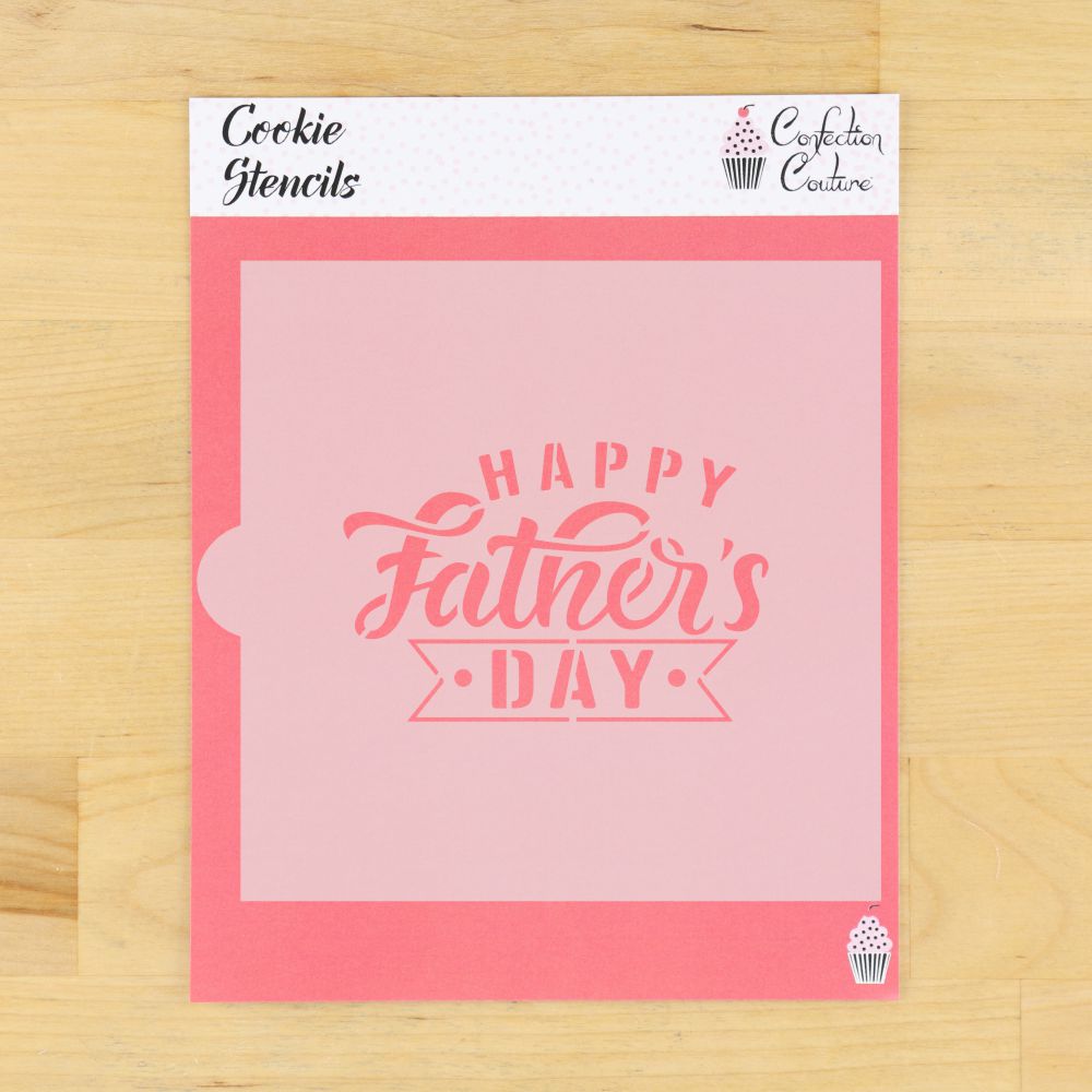 Happy Father's Day Sheet 1 Cookie Stencil