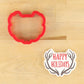 Happy Holidays Message Cookie Stencil with Matching Cookie Cutter