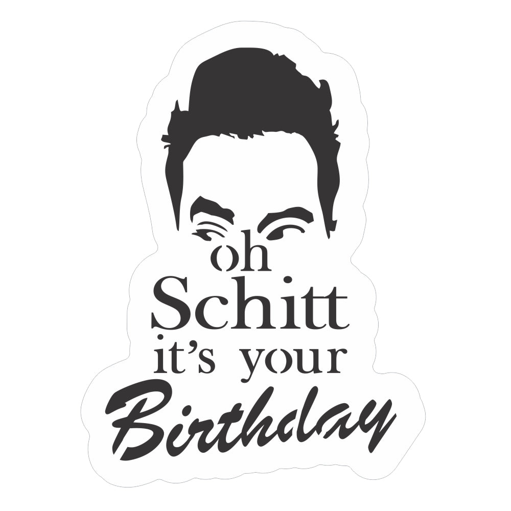 Schitt's Creek Birthday Cookie Stencil